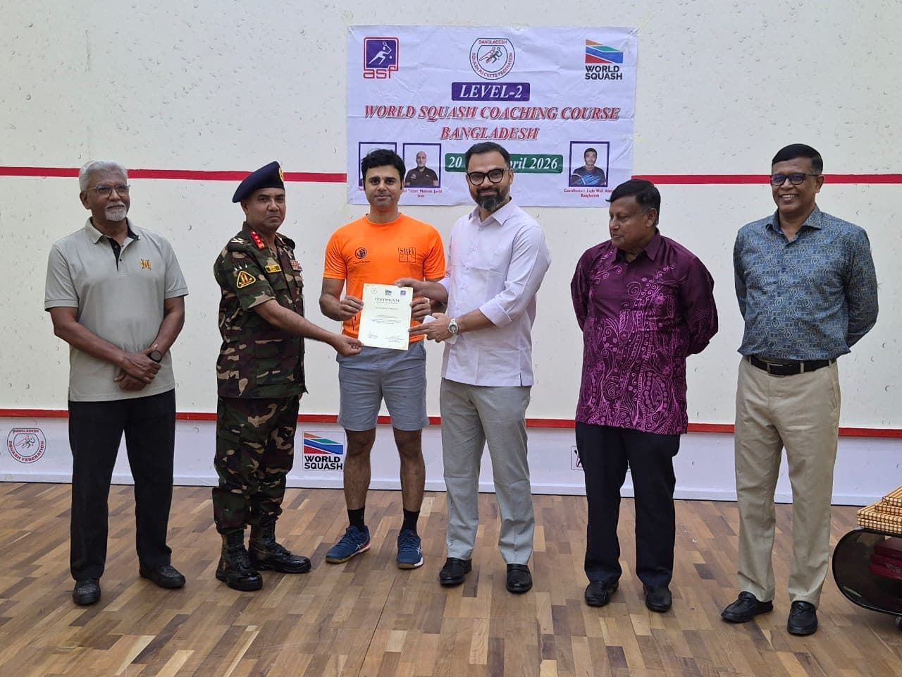 World Squash Level-2 Coaching Course Concludes in Dhaka